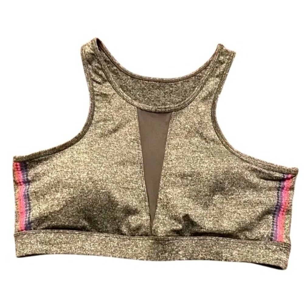 C&C California Heather Gray Racerback XS Sports Bra